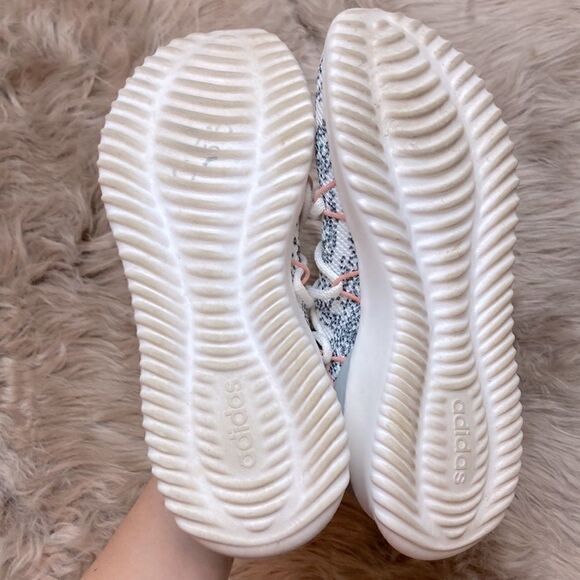 Adidas Ultimamotion Cloudfoam Sock Lace-up Sneaker Athletic Walking Gray Pink - Picture 9 of 16